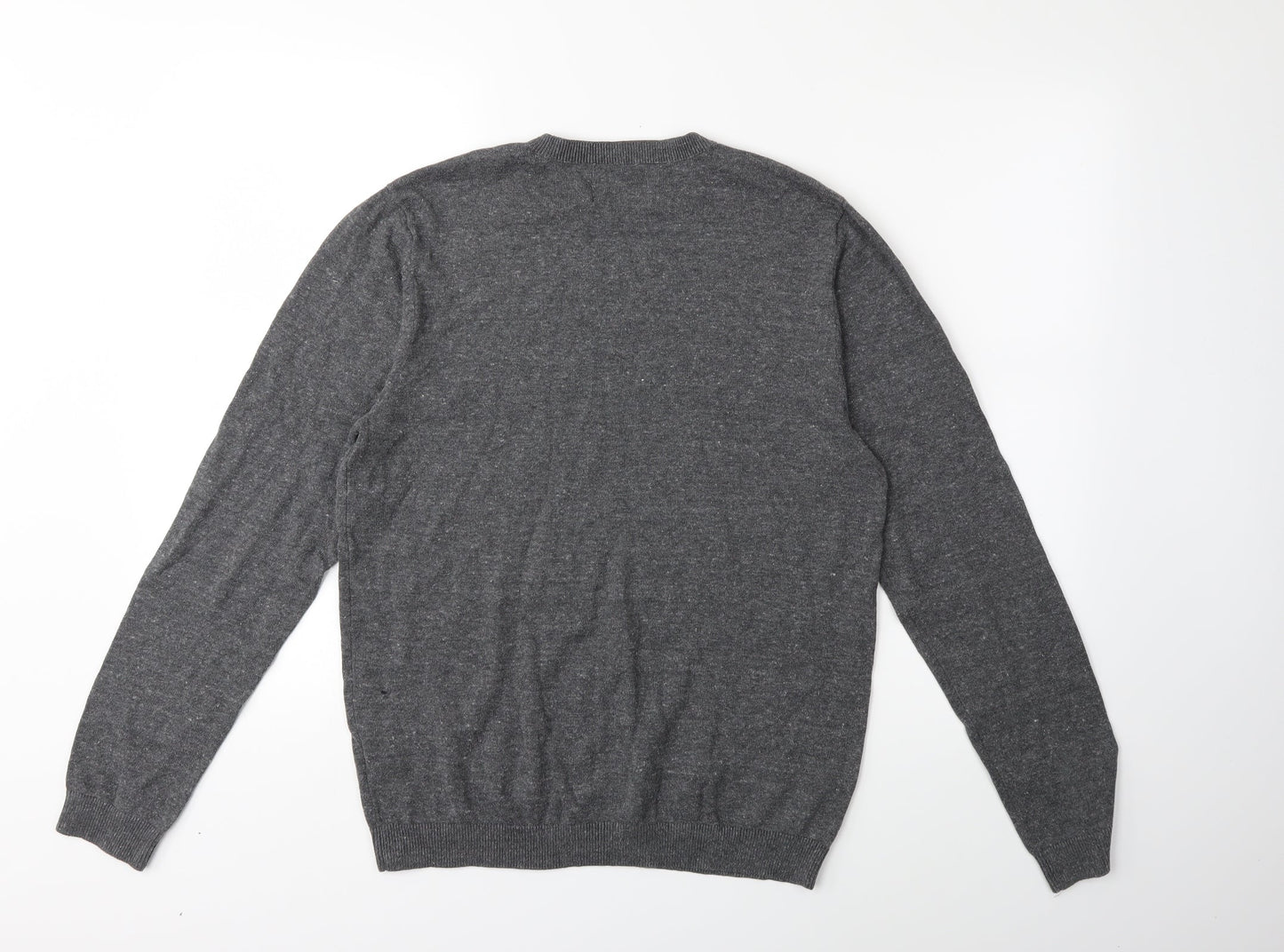 Topshop Womens Grey  Knit Pullover Jumper Size M