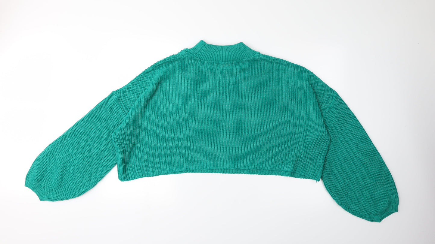 In the Style Womens Green  Knit Pullover Jumper Size 8