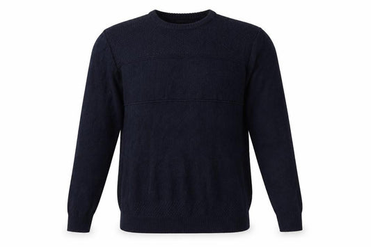 Easy Mens Beige  Knit Pullover Jumper Size S