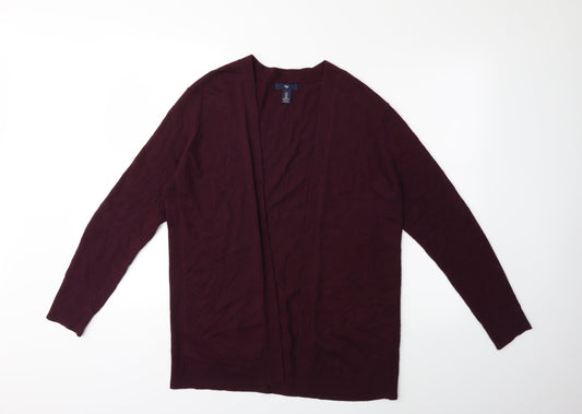Gap Womens Red  Knit Cardigan Jumper Size M