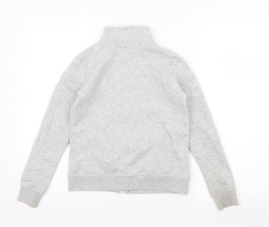 LA Gear Girls Grey  Jersey Full Zip Sweatshirt Size 9-10 Years