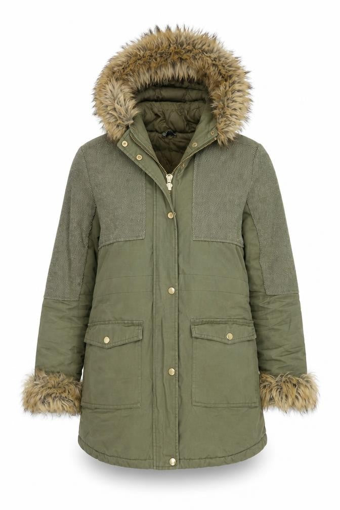 Influence Womens Green   Parka Coat Size 8