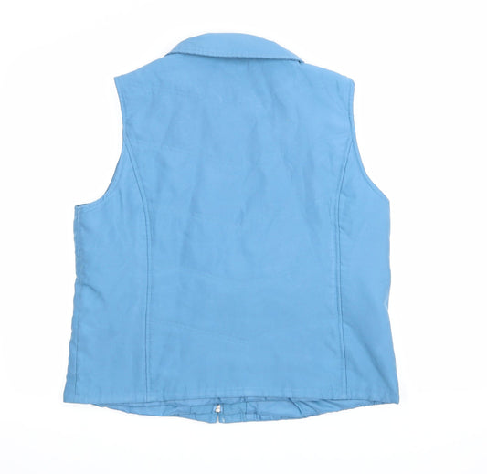 EWM Womens Blue   Gilet Coat Size M
