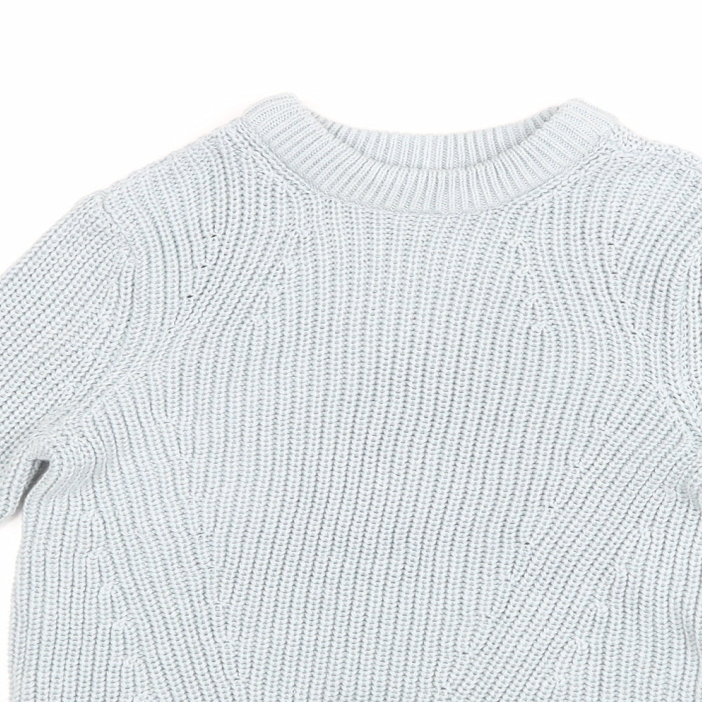 H&M Womens Blue  Knit Pullover Jumper Size XS
