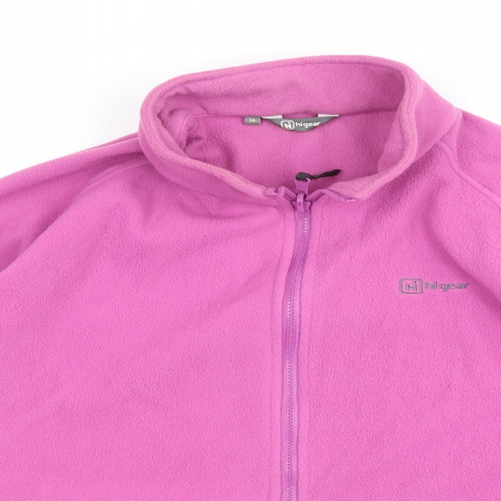Hi Gear Womens Purple  Fleece Jacket  Size 16