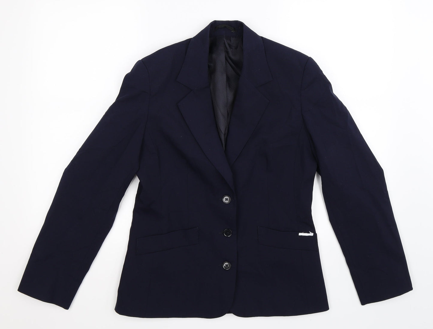 Preworn Womens Blue   Jacket Suit Jacket Size 10