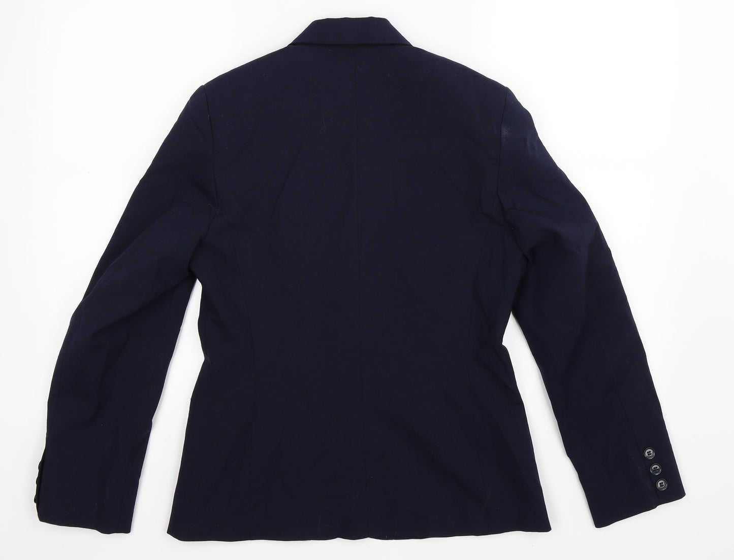 Preworn Womens Blue   Jacket Suit Jacket Size 10