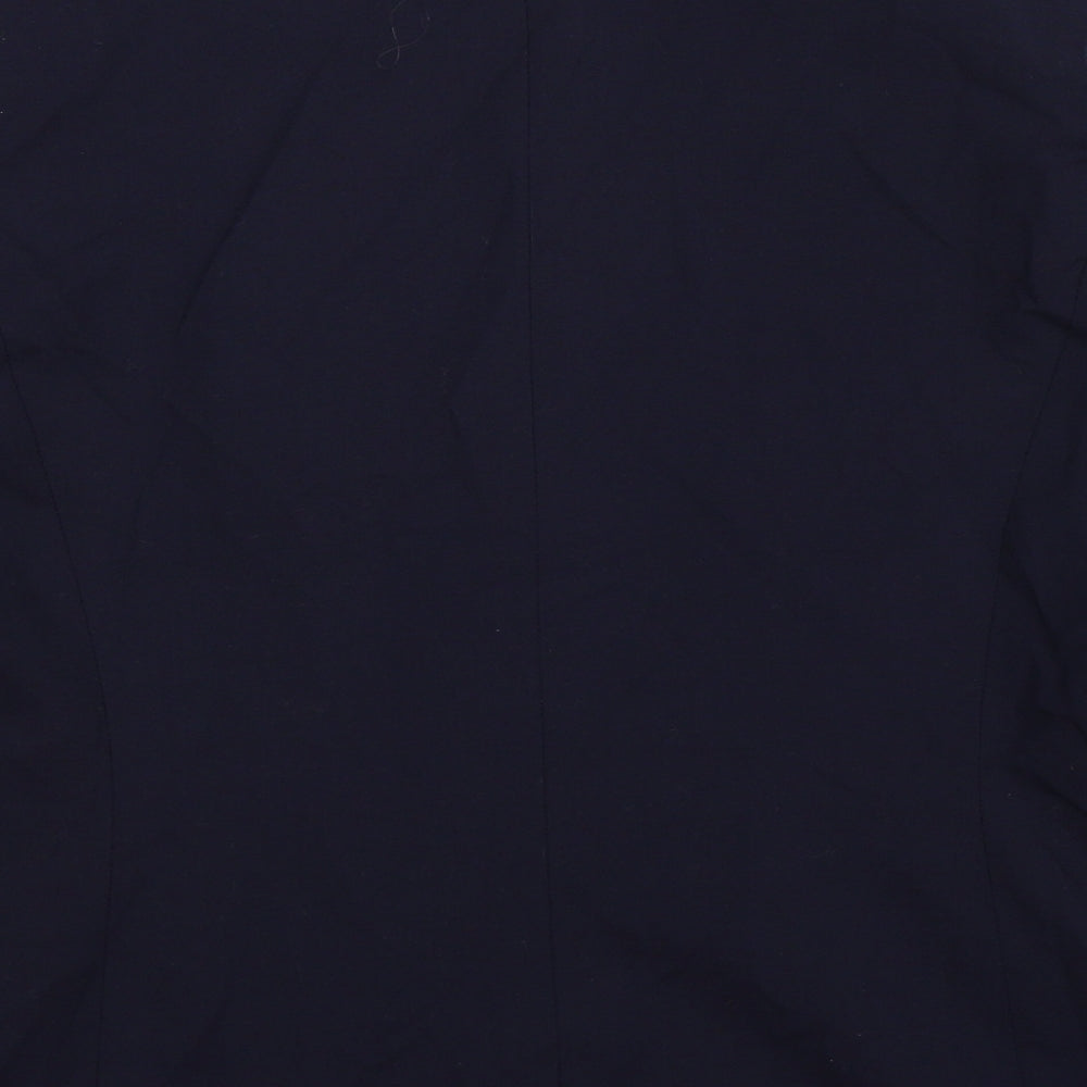 Preworn Womens Blue   Jacket Suit Jacket Size 10