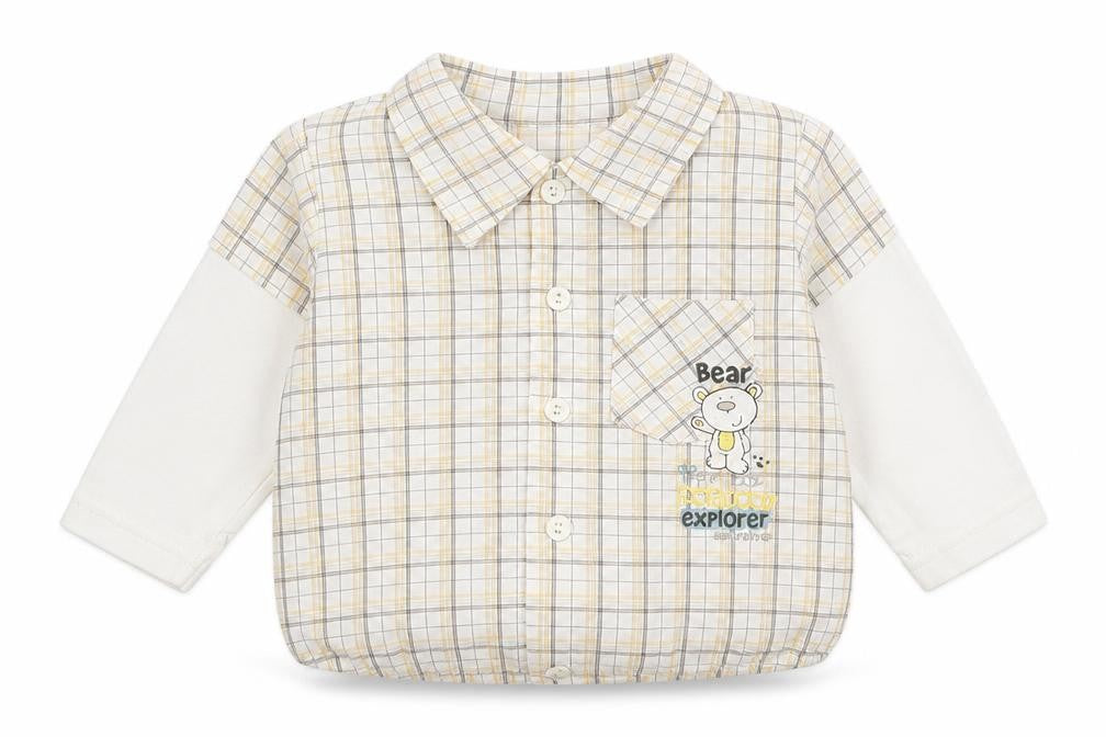 Early Days Boys Multicoloured Check  Basic Button-Up Size 3-6 Months