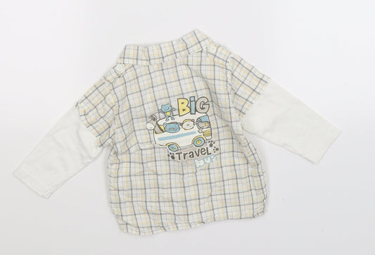 Earlydays Boys Multicoloured Check  Basic Button-Up Size 3-6 Months