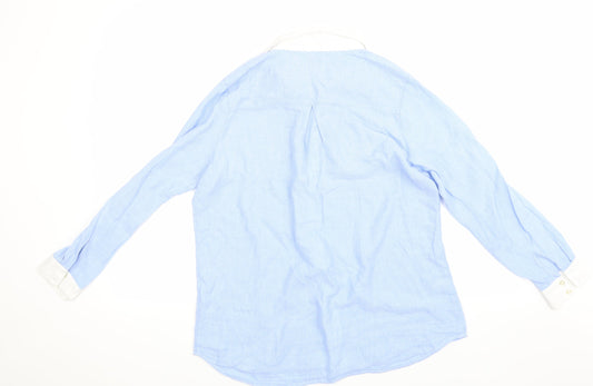 H&M Womens Blue   Basic Button-Up Size 38