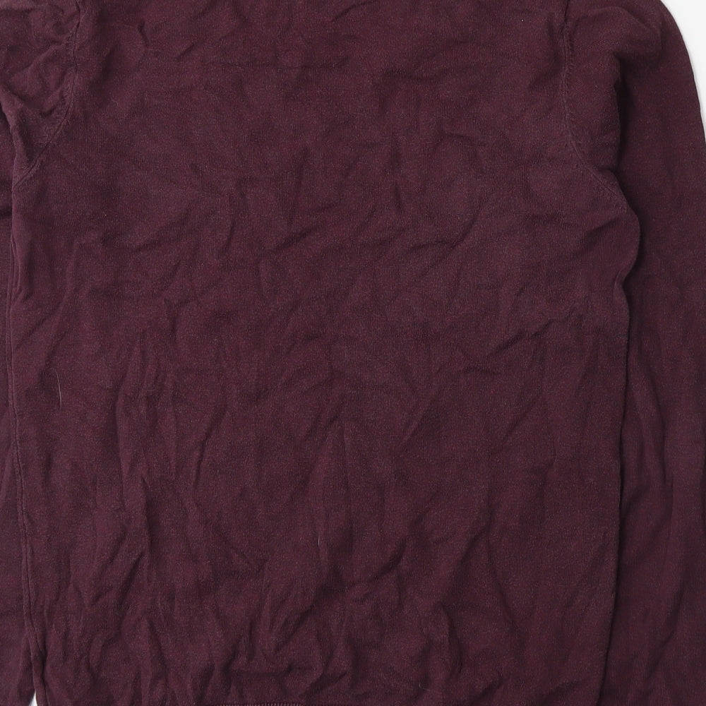 NEXT Mens Purple  Knit Pullover Jumper Size S