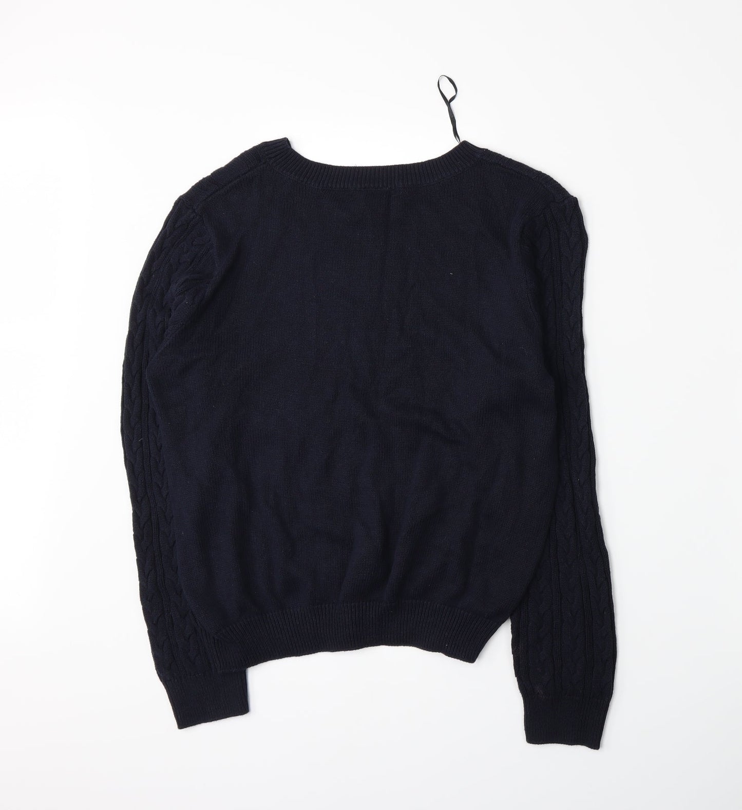 H&M Womens Blue  Knit Pullover Jumper Size L