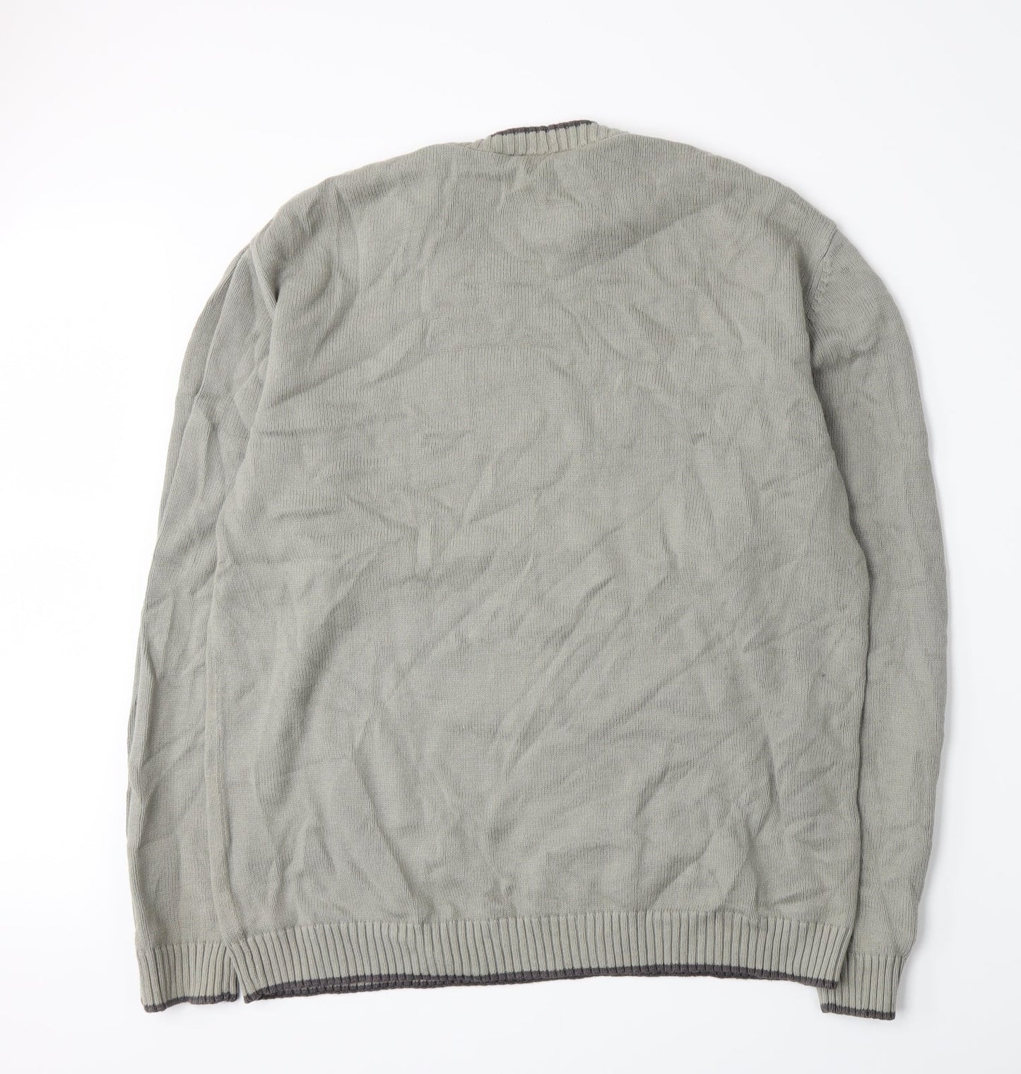 Greenwoods Escape Mens Grey  Knit Pullover Jumper Size M