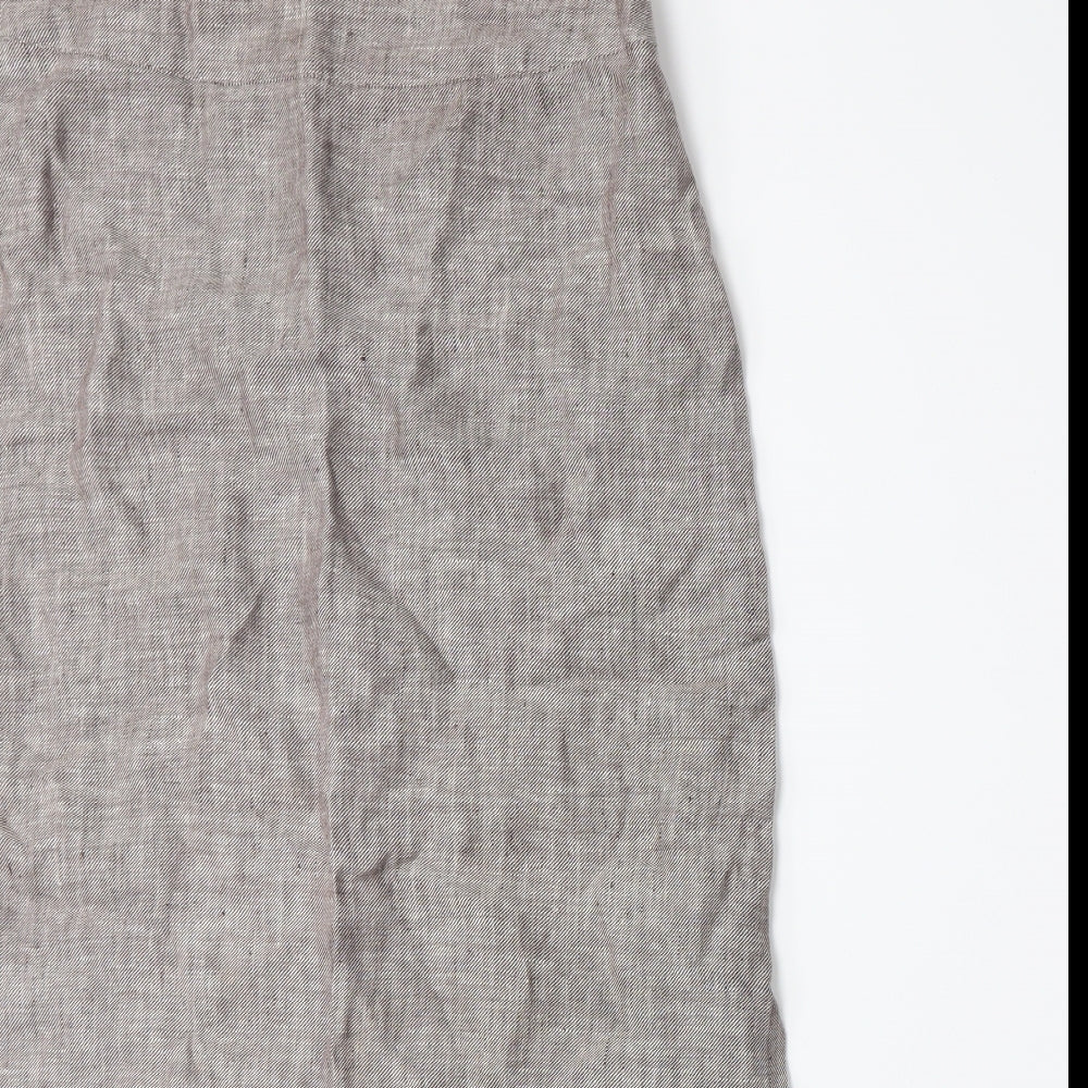 Racing Green Womens Beige   A-Line Skirt Size 12