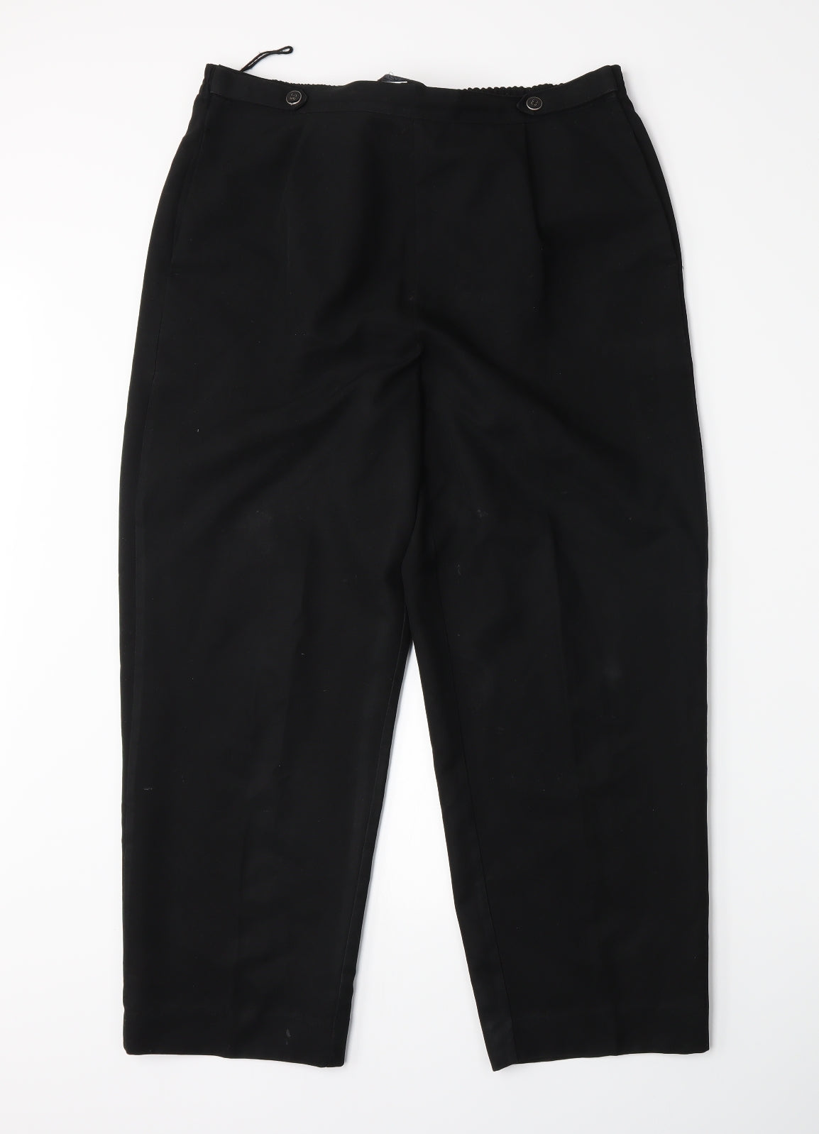 BM Womens Black   Trousers  Size 12 L25 in