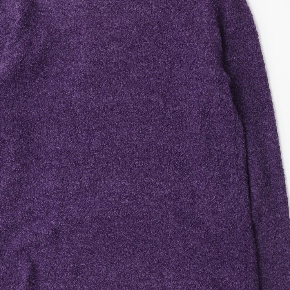 Fay Louise Womens Purple  Knit Pullover Jumper Size S