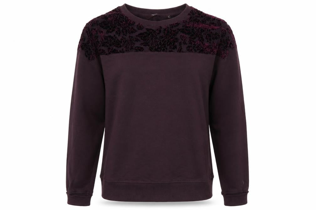 Front view of Next women’s purple jumper, size UK 12
