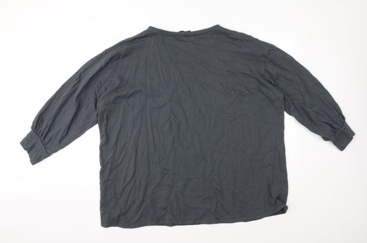 PRETTYLITTLETHING Womens Grey   Pullover Jumper Size 14