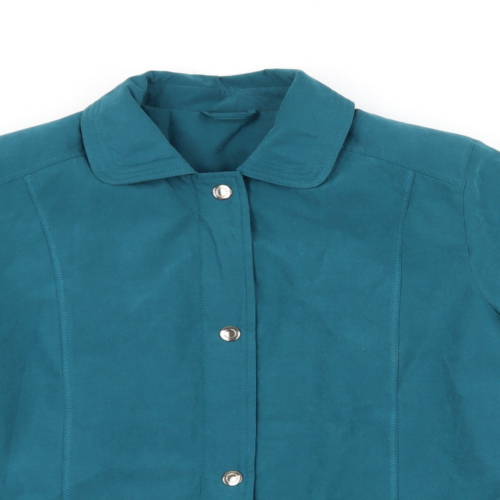 Preworn Womens Blue   Overcoat Coat Size 10
