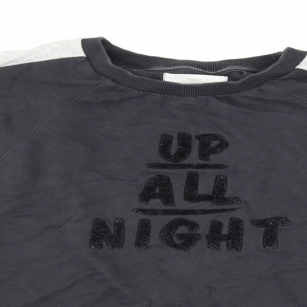 NEXT Womens Grey   Pullover Sweatshirt Size M  - up all night