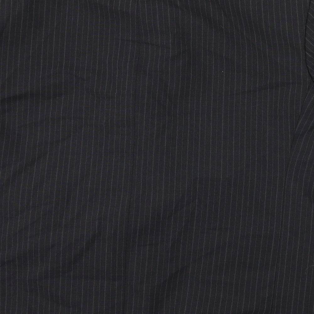 Taylor & Wright Mens Black Striped  Jacket Suit Jacket Size 44