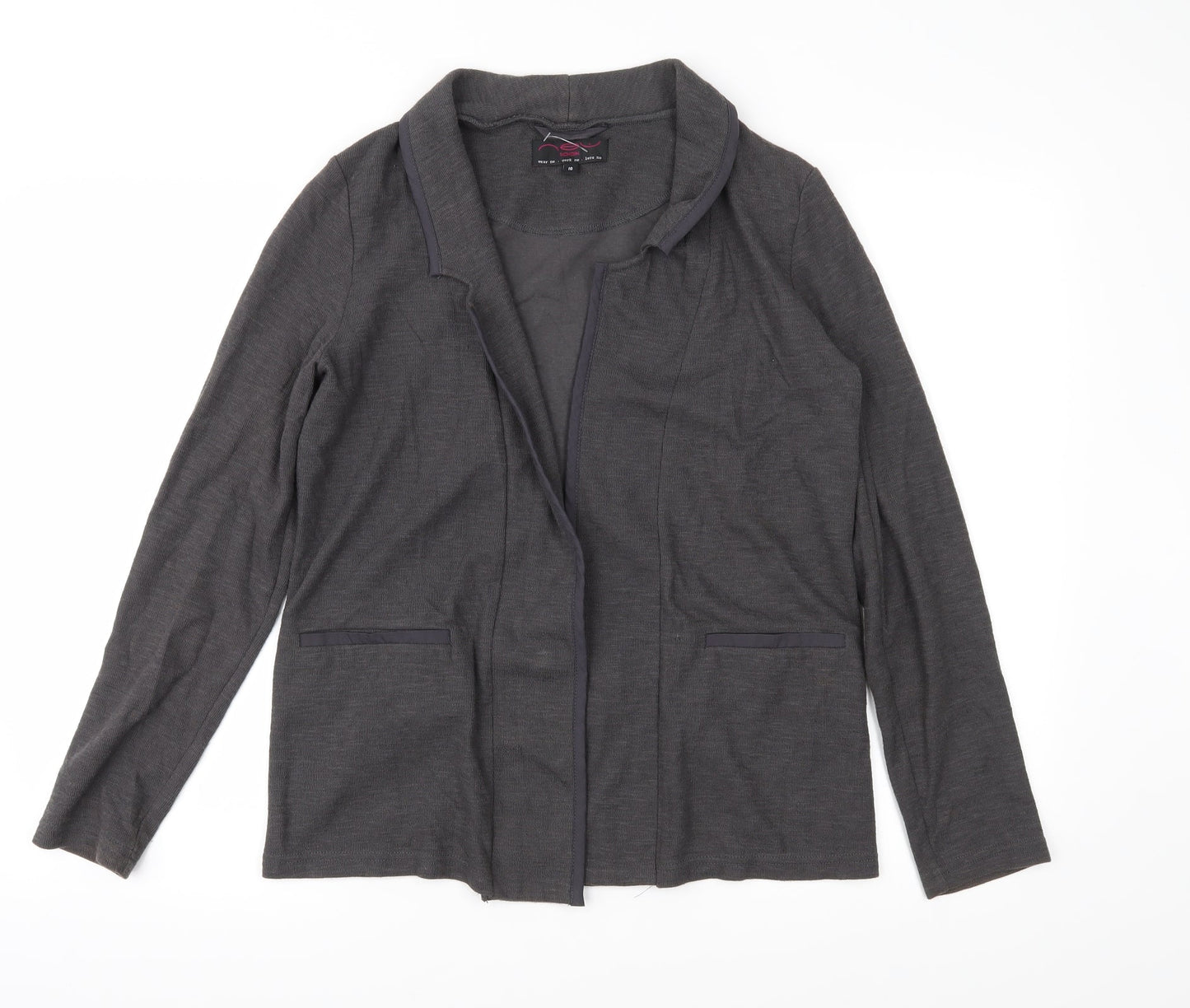 New Look Womens Grey  Jersey Jacket  Size 10