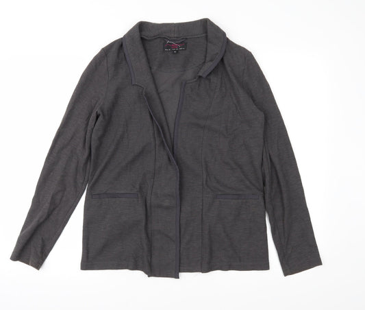 New Look Womens Grey  Jersey Jacket  Size 10