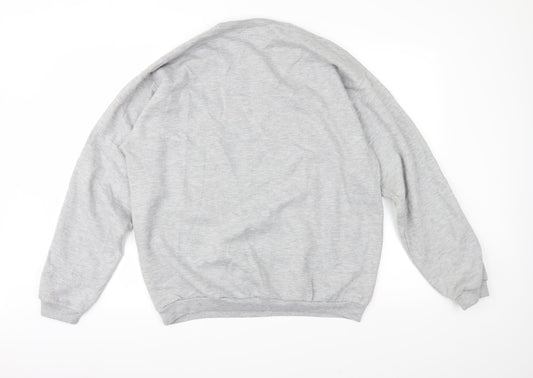 Sparks & Daughters Womens Grey  Jersey Pullover Sweatshirt Size XL