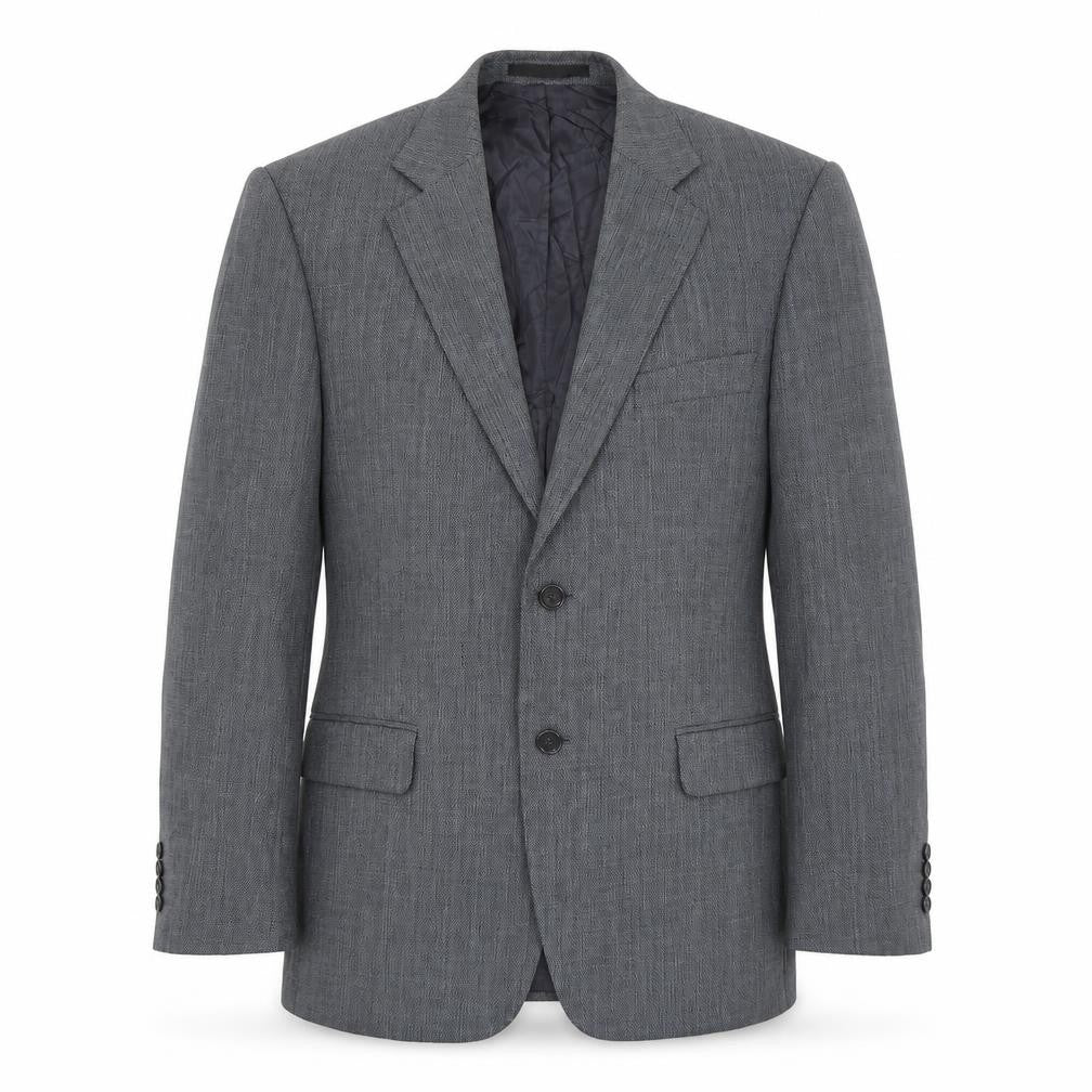 Front view of Marks & Spencer men’s blue jacket suit jacket, size 40