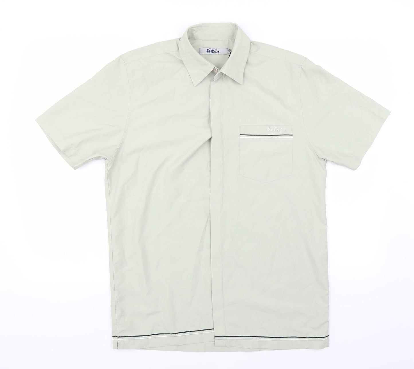 Lee Cooper Mens Green    Button-Up Size S