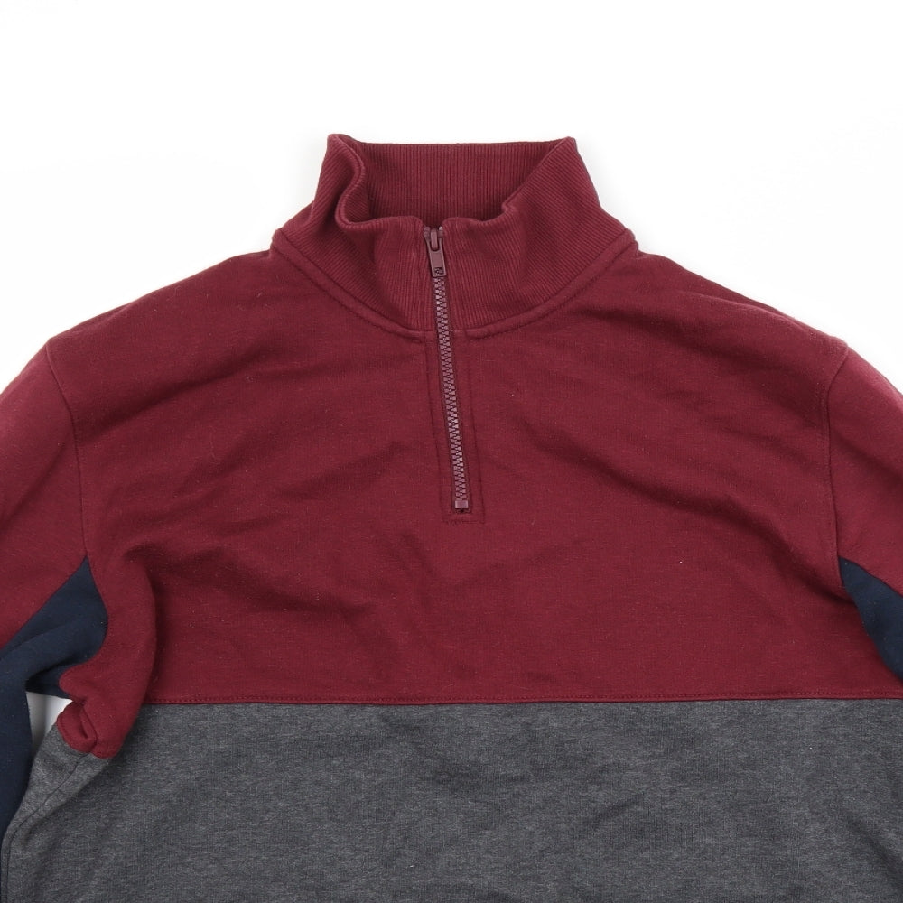 ACW85 Mens Red   Pullover Sweatshirt Size M