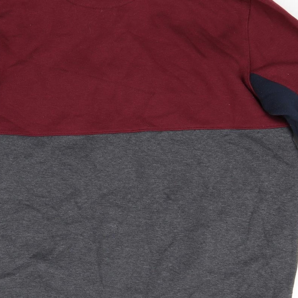 ACW85 Mens Red   Pullover Sweatshirt Size M