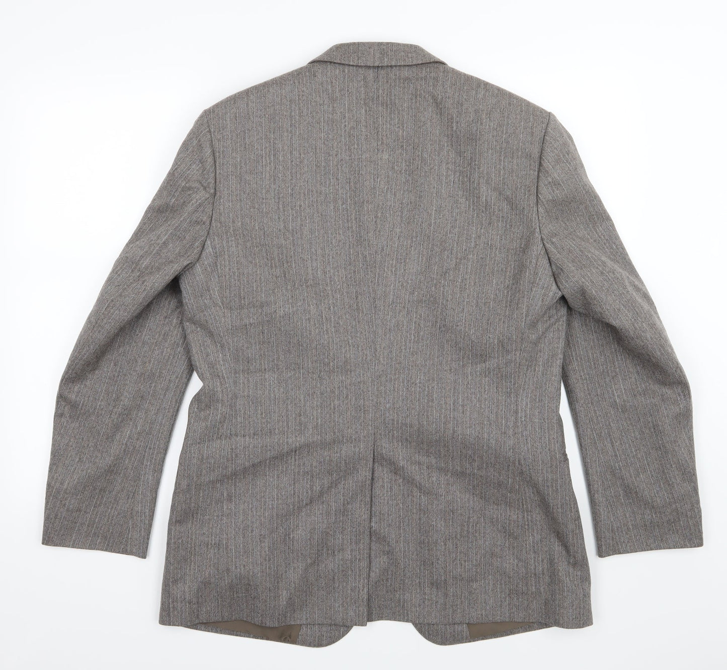 Preworn Mens Brown Herringbone  Jacket Suit Jacket Size 40