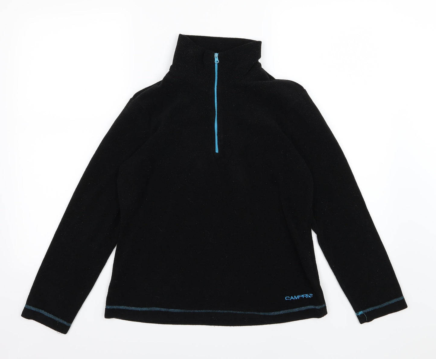 Campri Womens Black  Fleece Jacket  Size 10