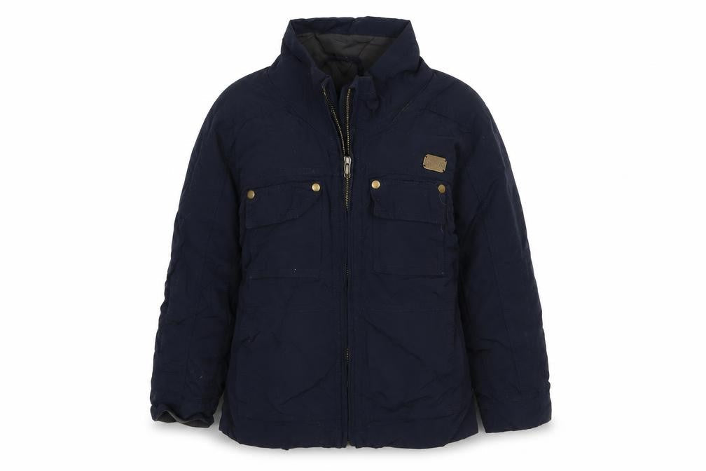 Front view of Avenue boys’ blue jacket, size 4, years