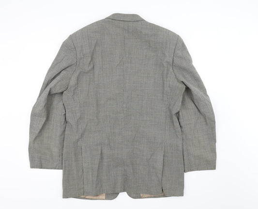 Burton Mens Beige Check  Jacket Blazer Size 42