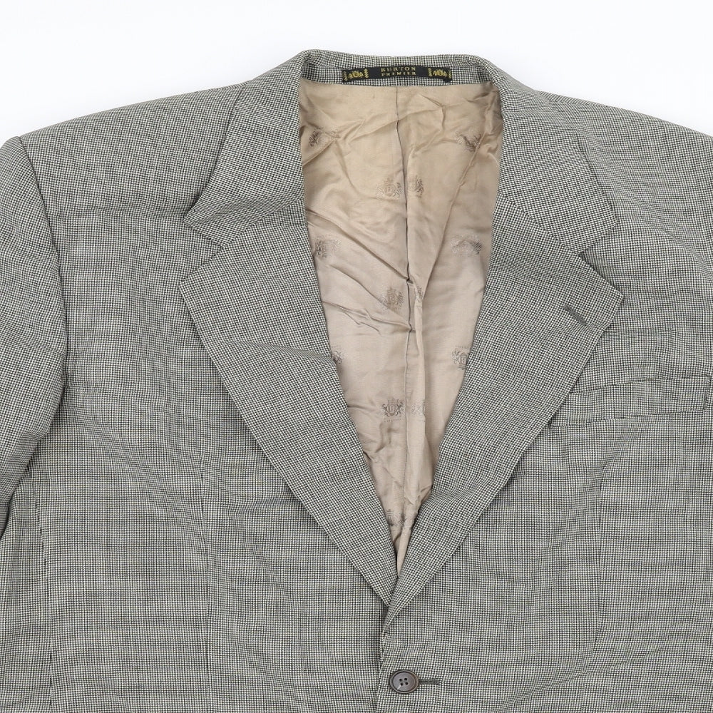 Burton Mens Beige Check  Jacket Blazer Size 42