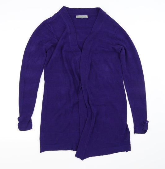 Jessica Graaf Womens Purple   Cardigan Jumper Size M