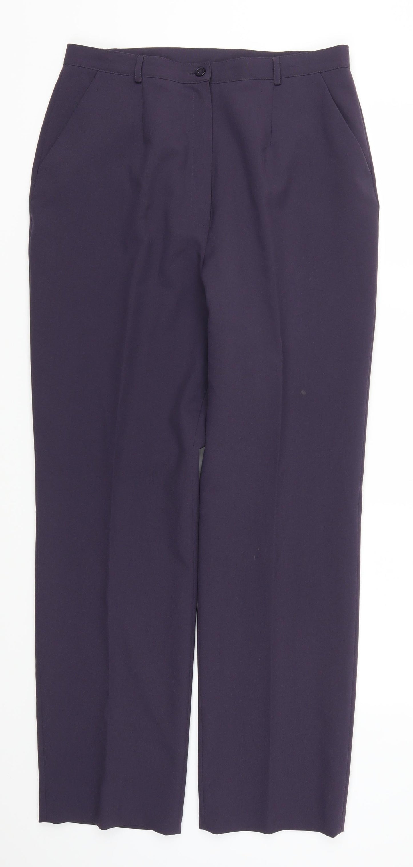 Preworn Womens Purple   Trousers  Size 14 L29 in