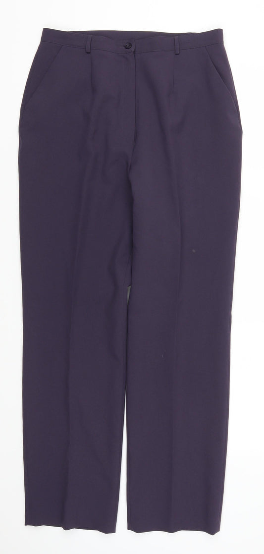 Preworn Womens Purple   Trousers  Size 14 L29 in