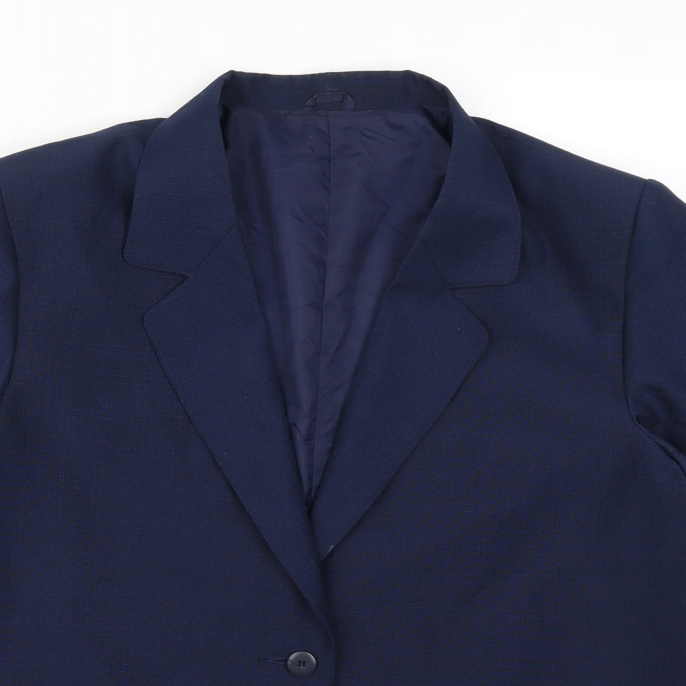 Definitions Collection Womens Blue   Jacket Suit Jacket Size 20