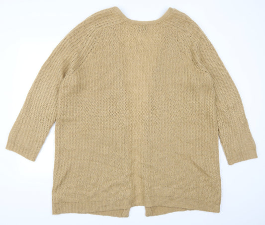 Cubus Womens Beige   Cardigan Jumper Size L