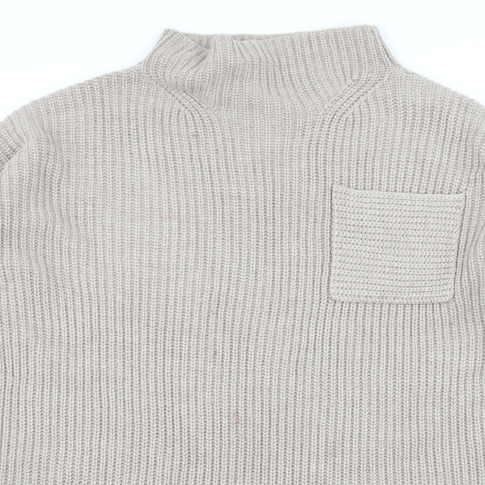 ASOS Womens Grey  Knit Jumper Dress  Size 8