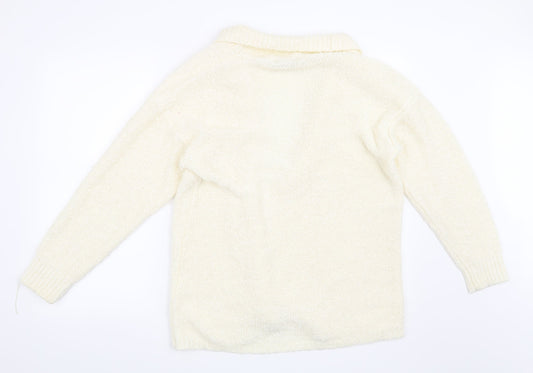 Noto Womens Beige   Cardigan Jumper Size M