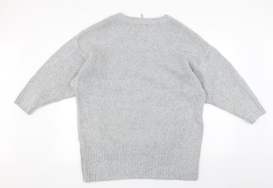 Anthology Womens Grey  Knit Pullover Jumper Size 16