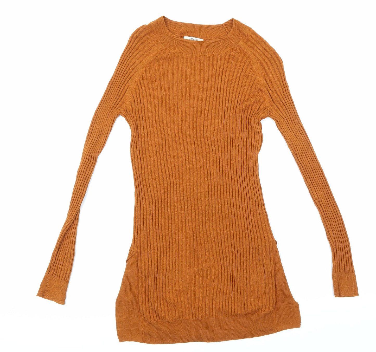 Papaya Womens Brown  Knit Pullover Jumper Size 12