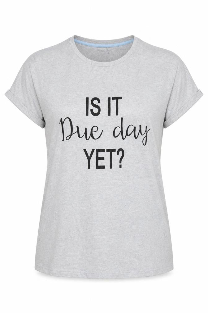 Front view of ASOS women’s grey basic t-shirt, size UK 6