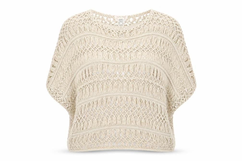 Front view of Sans Souci women’s beige jumper, size M