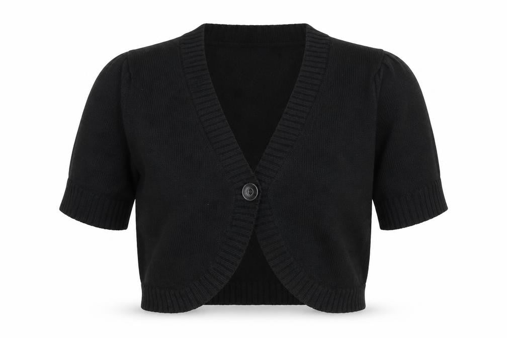 Front view of Damart women’s black jumper, size UK 12